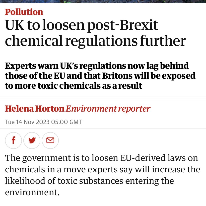 TobyonTV's tweet photo. I’m assuming ‘Common Sense Tsar’ Esther McVey will immediately say allowing more toxic substances into the ecosystem isn’t common sense https://t.co/mVnip2JrHb
