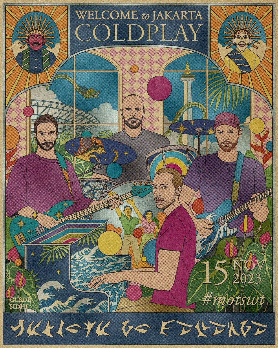 Coldplay dipastikan akan tampil di Jakarta besok!
