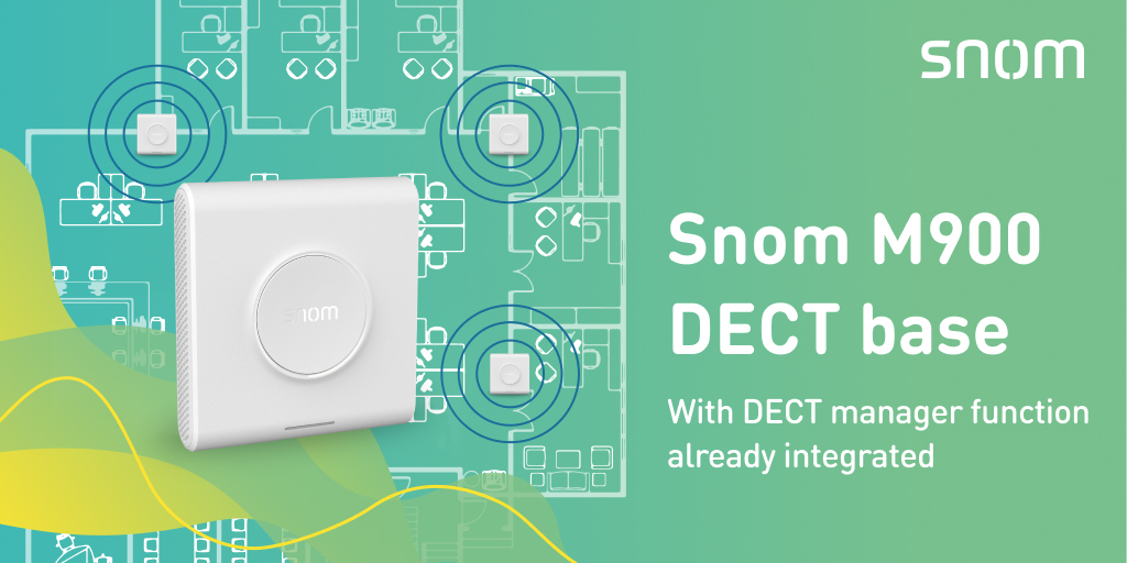 snom's tweet photo. The #Snom M900 is ideal for almost any installation size due to enormous scalability. Thanks to the integrated DECT manager function alongside the latest #multicell technology, individual installations can include up to 1k bases and up to 4k handsets.
https://t.co/52HfASbvvx https://t.co/0qeeOoOzdu