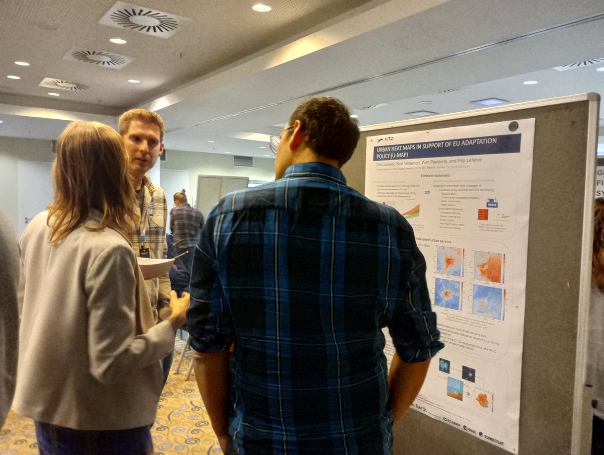 FilipLefebre's tweet photo. Discover the urban heat service use case of #DestinationEarth. Colleagues Dirk Lauwaet and Nele Veldeman from @VITO are at the 2nd #DestinationEarth User eXchange meeting in Bonn, co-organised by @ECMWF, @ESA  and  @EUMETSAT.
https://t.co/KFZoiaI7tR https://t.co/5kREpEjFHb