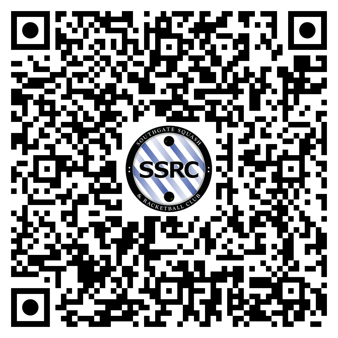 The <a href="/S_SR_C/">SSRC</a> Racketball Club night returns tomorrow evening. All are very welcome. If you have always wanted to give it a go then this is the perfect opportunity. £3 for members, £8 for non members. Add your name to the list by scanning the QR code below.