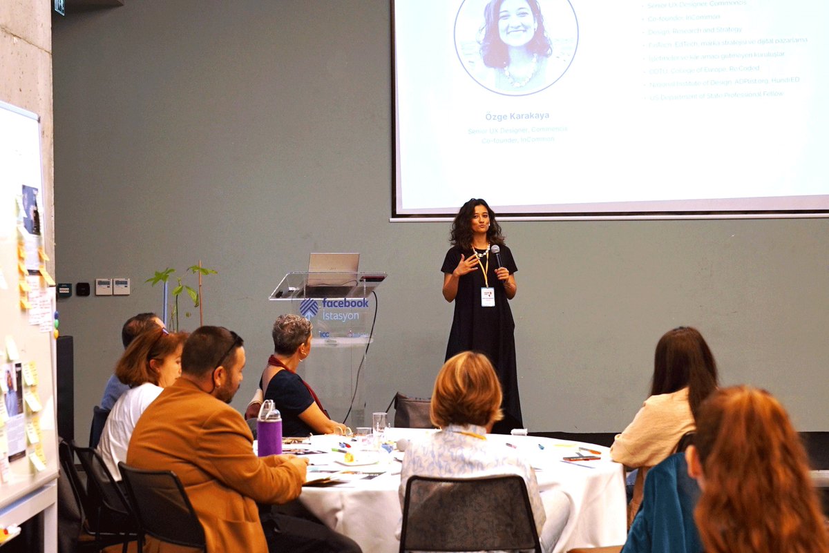 commencis's tweet photo. Our Senior UX Designer, Özge Karakaya, recently attended #DesignJam in partnership with #Meta and #HabitatAssociation, which took place on November 7, at Facebook Station in Istanbul. Özge's participation as both a speaker and participant sparked insightful discussions on age-appropriate digital experiences, particularly in financial technologies. As #Commencis, we are glad to offer our financial service and banking expertise. 🚀📷 #CommencisInnovation #DesignJam2023 #DigitalDesignExcellence