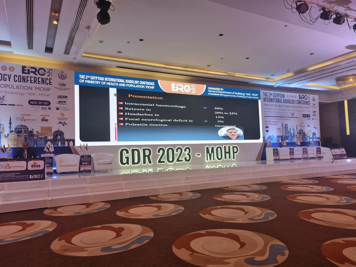 DrVipulGupta25's tweet photo. It was a pleasure to be invited as faculty for the "2nd Egyptian International Radiology Conference" held in Cairo. Shared our experience in managing complex Dural AVFs and the multimodality management of cerebral AVMs.
#DuralAVF #CerebralAVM #medicaleducation https://t.co/QCIuUrwxph
