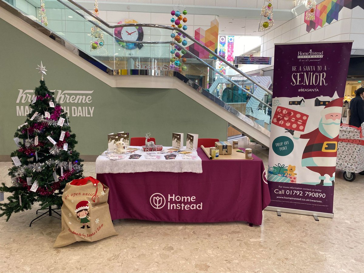 🎅BE A SANTA TO A SENIOR🎅

Kate and Gemma will be over in the @QuadrantSwansea collecting gifts today between 10am - 3pm. Help us make sure no senior goes without this Christmas🎁