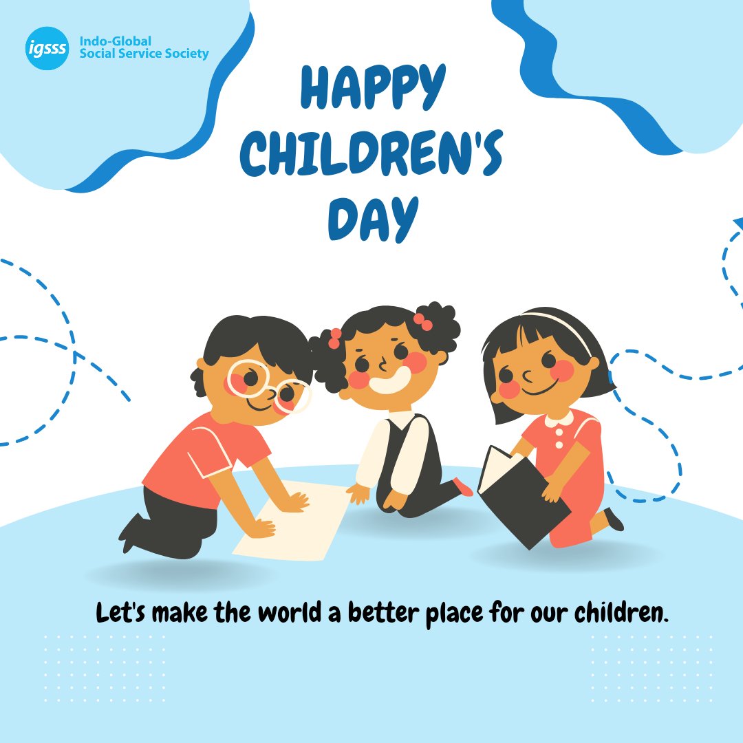 Children are our greatest hope for the future. On Children's Day, let's celebrate their innocence and potential, and work together to create a world where they can all reach their full potential. #childrensday #IGSSS #futureleaders #childrenwelfare