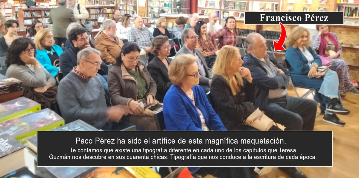 Habemus 'Malas, buenas y peores'.
Recién presentado en <a href="/libreriaverbo/">Librería Verbo</a> la nueva obra de la autora sevillana <a href="/Maritere2004/">Teresa Guzmán</a> , arropada por <a href="/manuroldansal/">Manuel Jesús Roldán</a> y sus cuarenta chicas que no han dejado indiferente a ninguno de los asistentes 😉 
¡Enhorabuena! (Maquetación, Fco José Pérez)