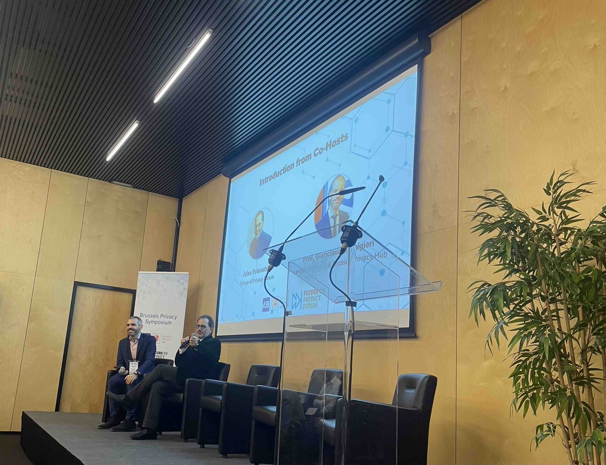 futureofprivacy's tweet image. Cohosts @JcMalgieri and @JulesPolonetsky opened today’s event with a big welcome.

#BPS2023