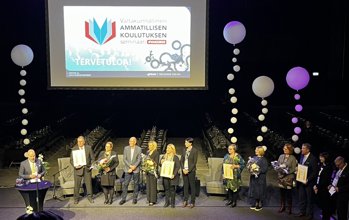 Onnea <a href="/taitotalofi/">Taitotalo</a> <a href="/AoSamiedu/">Ammattiopisto Samiedu</a> <a href="/okmfi/">Opetus- ja kulttuuriministeriö</a> vuoden 2023 #ammatillinenkoulutus laatupalkinnosta ja kunniamaininnasta <a href="/SDO_kampukset/">SuomenDiakoniaopisto</a> ja @riverialainen #VAKS2023