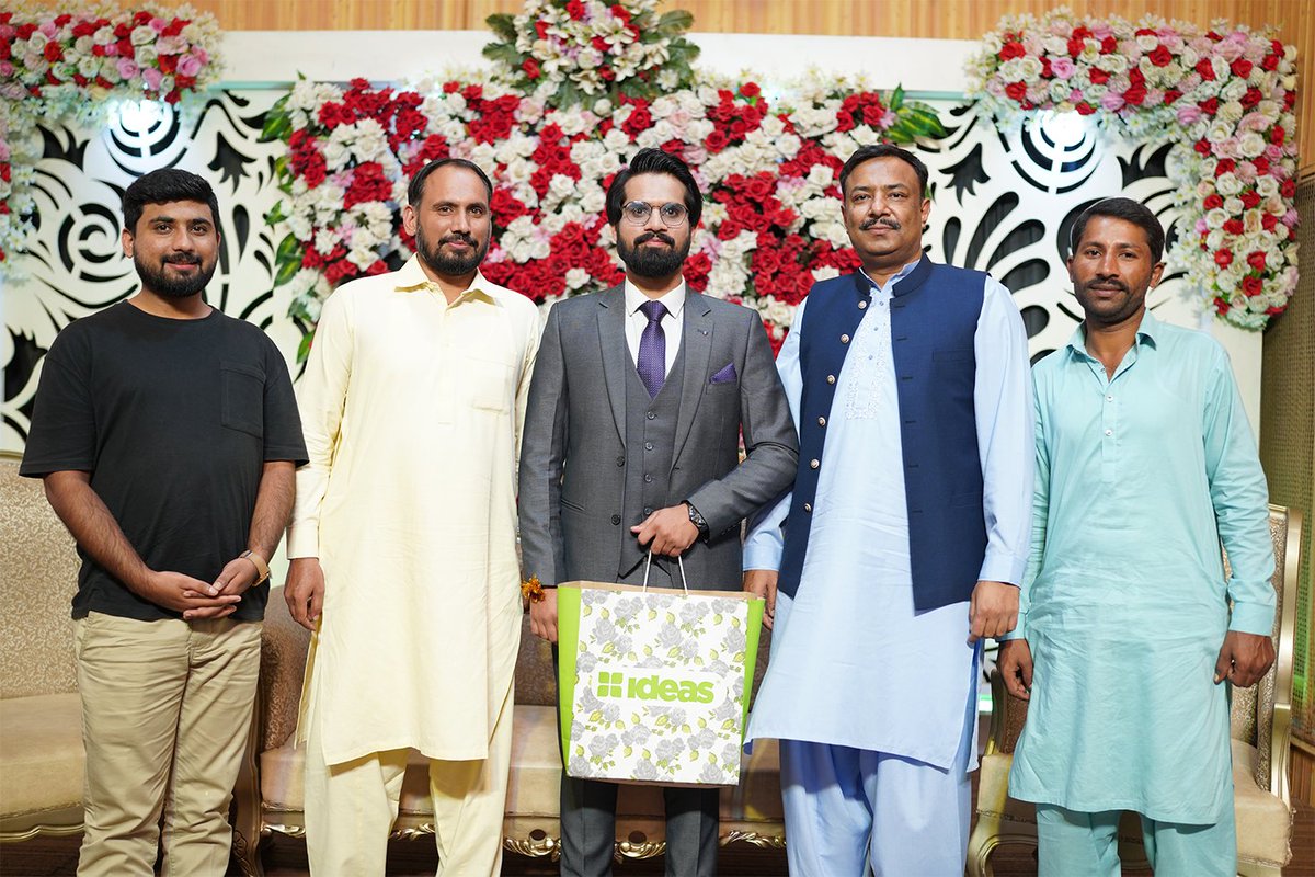 Our esteemed CEO @fakharkhan attended the wedding ceremony of our dedicated employee Muhammad Usman. 
We offer heartfelt congratulations to Usman for his wedding and the wonderful journey ahead.

#lifeatsp #softpyramid #workplaceculture #lifebeyondwork #teamconnections