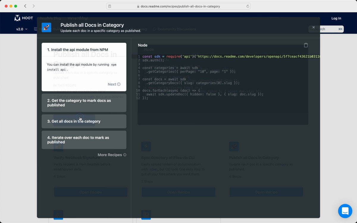 ReadMe_com's tweet image. A better experience for your developers at every step