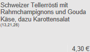 Verbrüderung der #Schweiz mit den #Niederlanden auf einem Kantinenteller, garniert mit einem unnötigen #Leerzeichen.