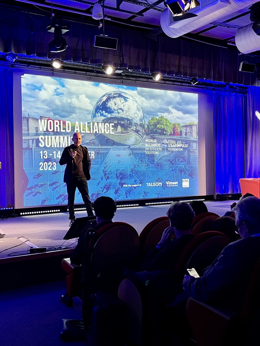 Lecocq_dom's tweet image. #WAS2023 World Alliance Summit by @solarimpulse Day2
#ClimateTransition
@bertrandpiccard: “The vast majority of the population needs a different narrative
A #narrative that can gather people around a common goal
To reconcile ecology &amp;amp; economy
Taking action today is possible!”