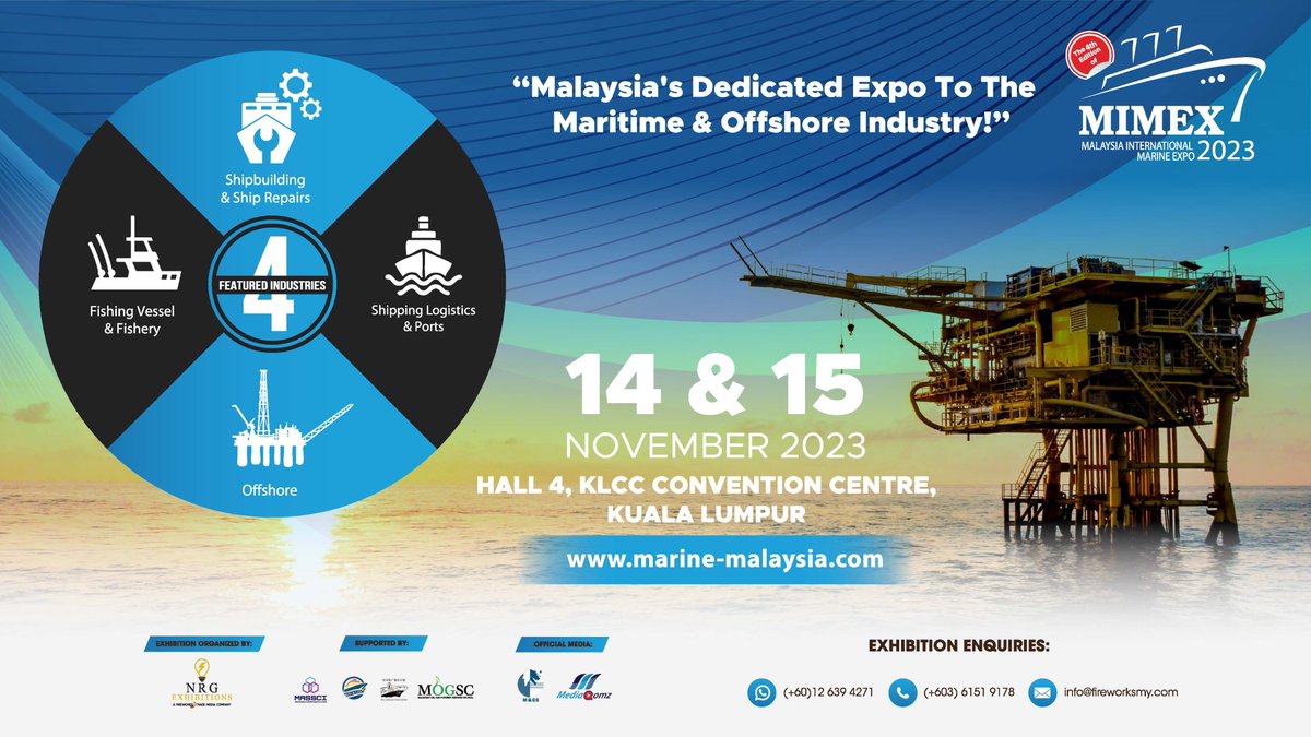 KLCCConvention's tweet image. #MIMEX2023 #MaritimeInnovation #NavigatingTheFuture #klcc #klcctheplace #klconventioncentre #kualalumpurconventioncentre #ASMGlobal