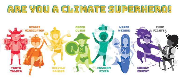 NakshatraPrem's tweet photo. Did you know you can be a #ClimateActionSuperhero? You can take small steps every day with a big impact. Everyone can be a hero for change in their own way.
Read more about the different climate superheroes here:
https://t.co/Z4GgHJs3cC
#actionism @CLIL4SDGs @bitesizeSDGs https://t.co/okQ2Q5PwDl