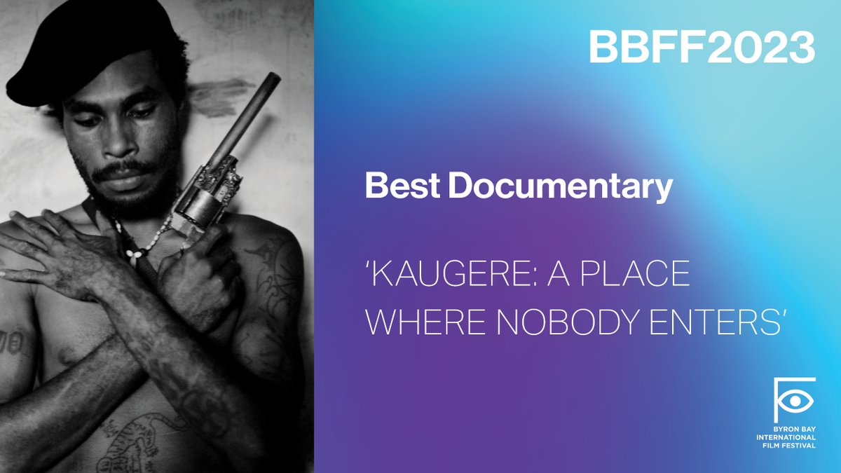 byronfilmfest's tweet photo. BBFF2023 | BEST DOCUMENTARY FILM

The Award for Best Documentary Film goes to KAUGERE: A Place Where Nobody Enters by Stephen Dupont.
.
.
.
#BBFF2023 #BBFF #byronbayfilmfestival #anythingispossible #byronbay #bestfilm #kaugereaplacewherenobodyenters #stephendupont https://t.co/WTMsWUUXV5