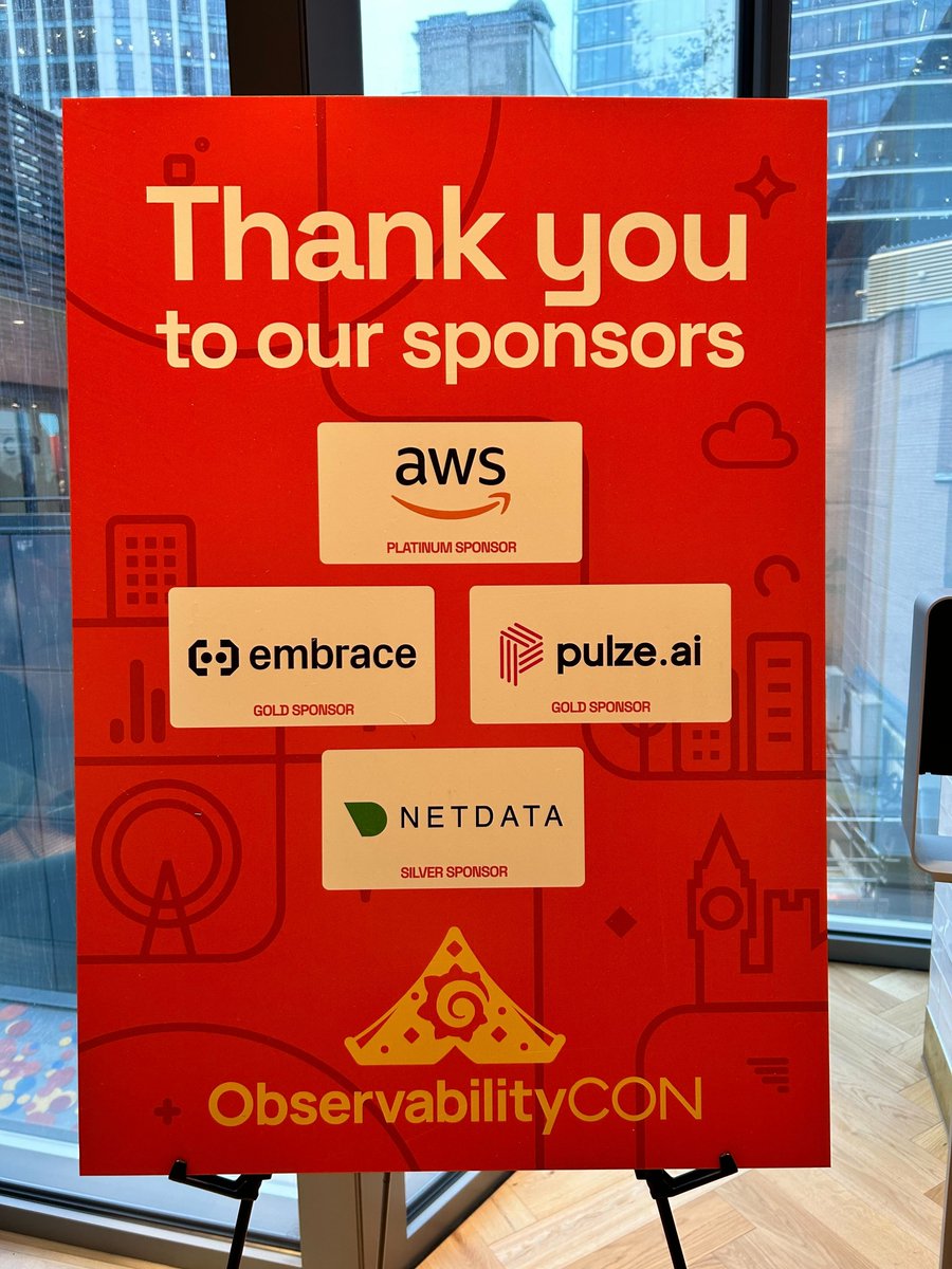 netdatahq's tweet photo. We're ready to rock at #ObservabilityCon in London! 

Come find our booth and let's dive deep into the world of observability together. Huge shoutout to @Grafana for hosting this fantastic event! 

#Netdata #Observability #LondonEvents #monitoring https://t.co/T536BQgnex