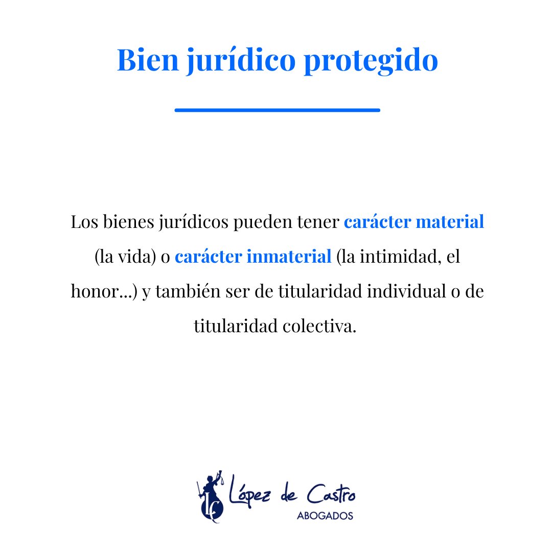 ldcabogados's tweet photo. ⚖️ Hoy te enseñamos todo
acerca del término "Bien jurídico protegido".

¿Lo conocías? ¡Cuéntanos!

.

.

#LopezdeCastro #LopezdeCastroAbogados
#AbogadoSevilla #Abogado #Bufete #BufeteAbogados
#Abogados #Derecho https://t.co/Pj2FMI4A6L