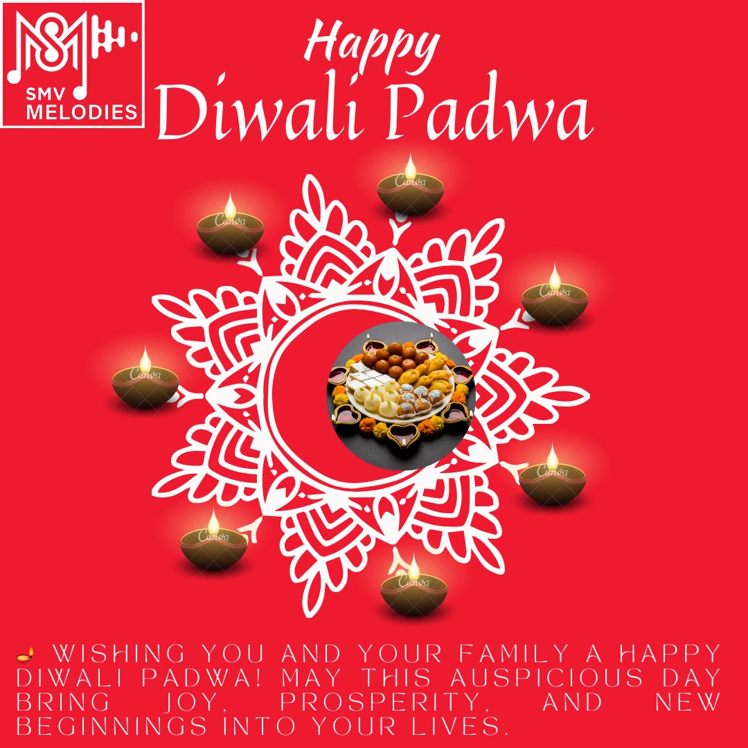 smvmelodies's tweet photo. 🪔 Wishing you and your family a Happy Diwali Padwa! May this auspicious day bring joy, prosperity, and new beginnings into your lives.

#DiwaliCelebration #GoddessLakshmi #DiwaliBlessings #FestivalOfLights  #HappyDiwali #TraditionalDiwali #diwalipadwa #diwalipadwa🎊🎉 https://t.co/FFvvO0nLCp