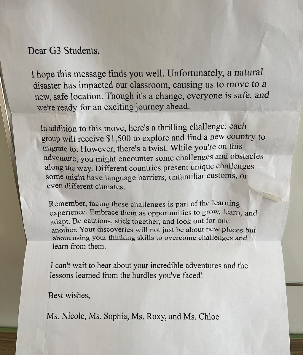 NicoleDorn9's tweet image. The G3 Ss underwent a migration simulation ๐งณ as part of their UOI final performance. They demonstrated excellent thinking skills ๐ก as they analyzed and evaluated push and pull factors of the different countries ๐บ๏ธ and the cost to travel. #SiasIS #PYP