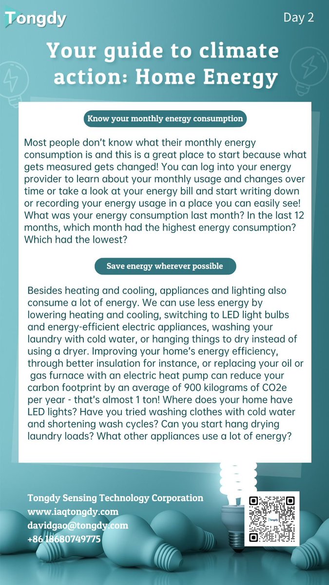 TechnologyTong1's tweet image. Day 2 Your guide to climate action: Home Energy #homeenergy