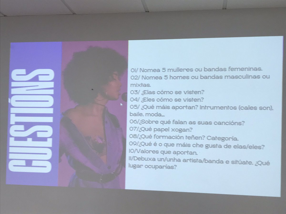 AldanCeip's tweet photo. Hoxe temos o pracer de contar con @Woyza no cole falándonos das #mulleresnamusica nun obradoiro de #igualdade organizado pola nosa AFA https://t.co/PE1FbVEdgW
