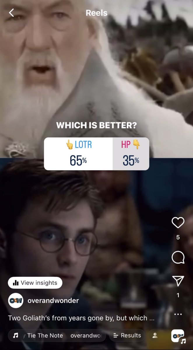OverandWonder's tweet photo. LOTR vs Harry Potter - what do you think? 

Interesting developments over on the @overandwonder insta! 💫

It’s amazing how films, done well can form strong connections to franchises, brands &amp; products - right at the heart of what makes us human is narrative. 

#HP #LOTR #XM https://t.co/thJLwg4DAB