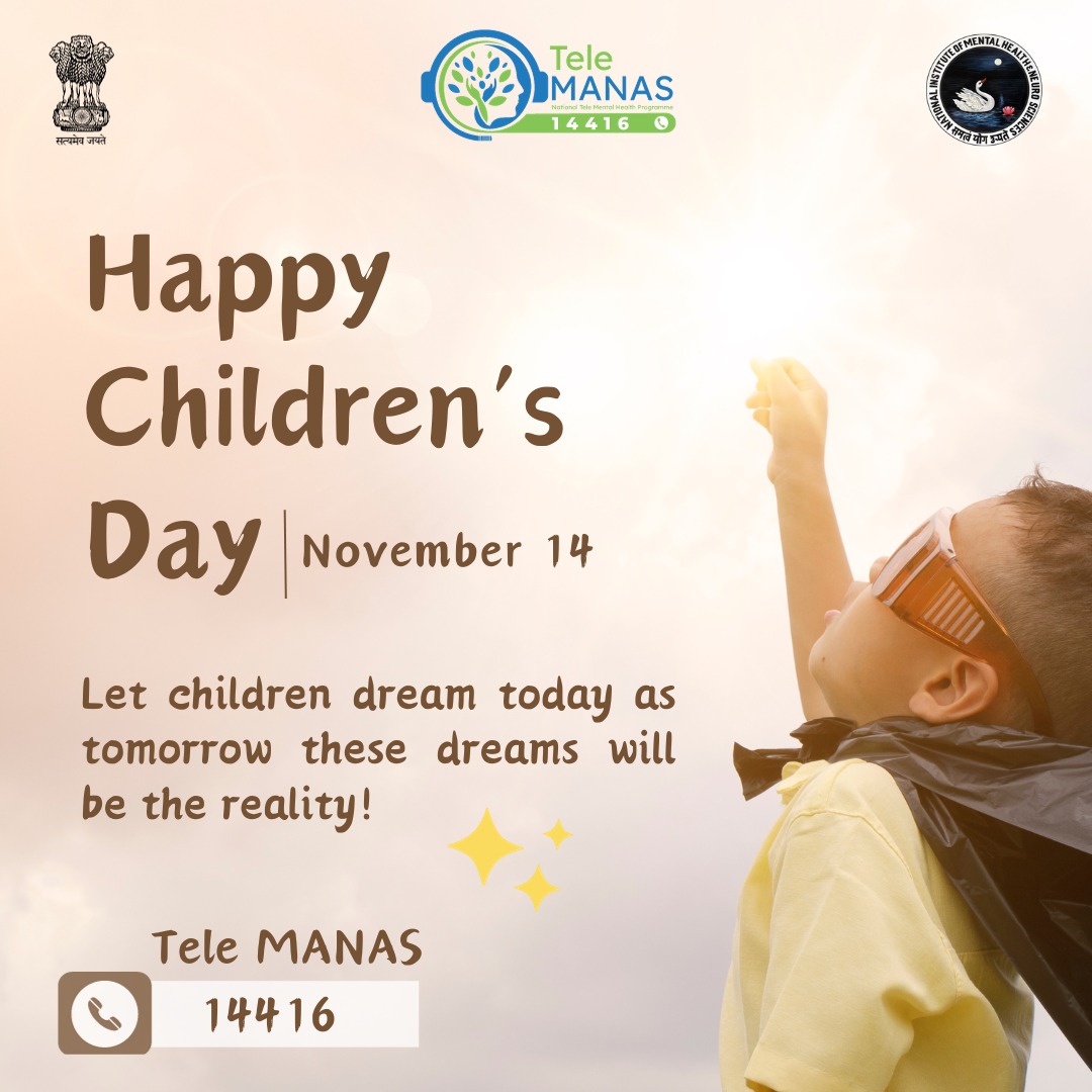 Celebrate the joy of childhood by building brighter and happier tomorrows. Let's surround our little ones with love, rejoice in the gift of their innocence, and make their mental well-being a priority
#ChildrensDay
#HappyChildrensDay
#KidsDay
#CelebrateChildhood
#LoveForKids…