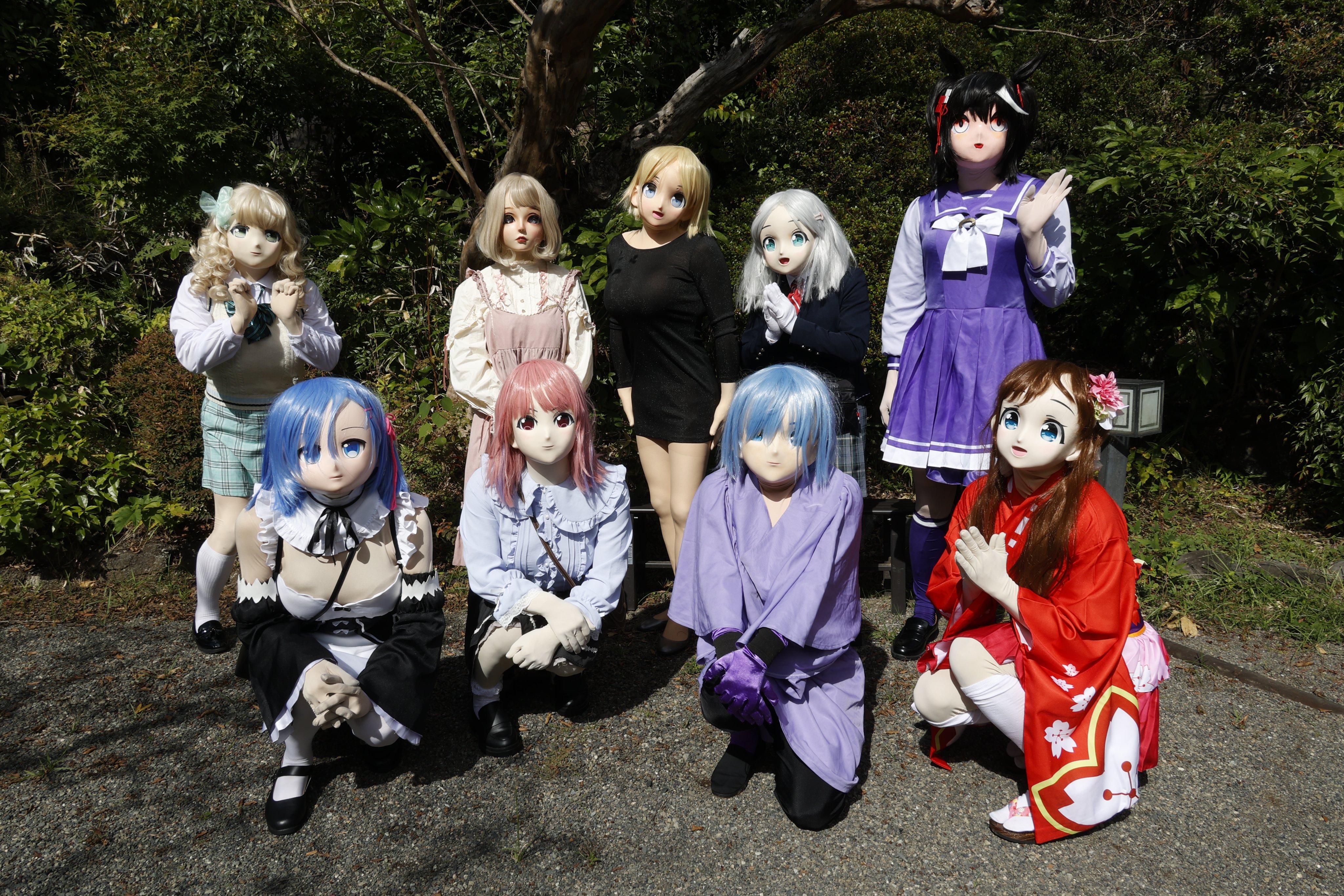 美少女着ぐるみ マスク フィメールマスク お面 着ぐるみ 女装