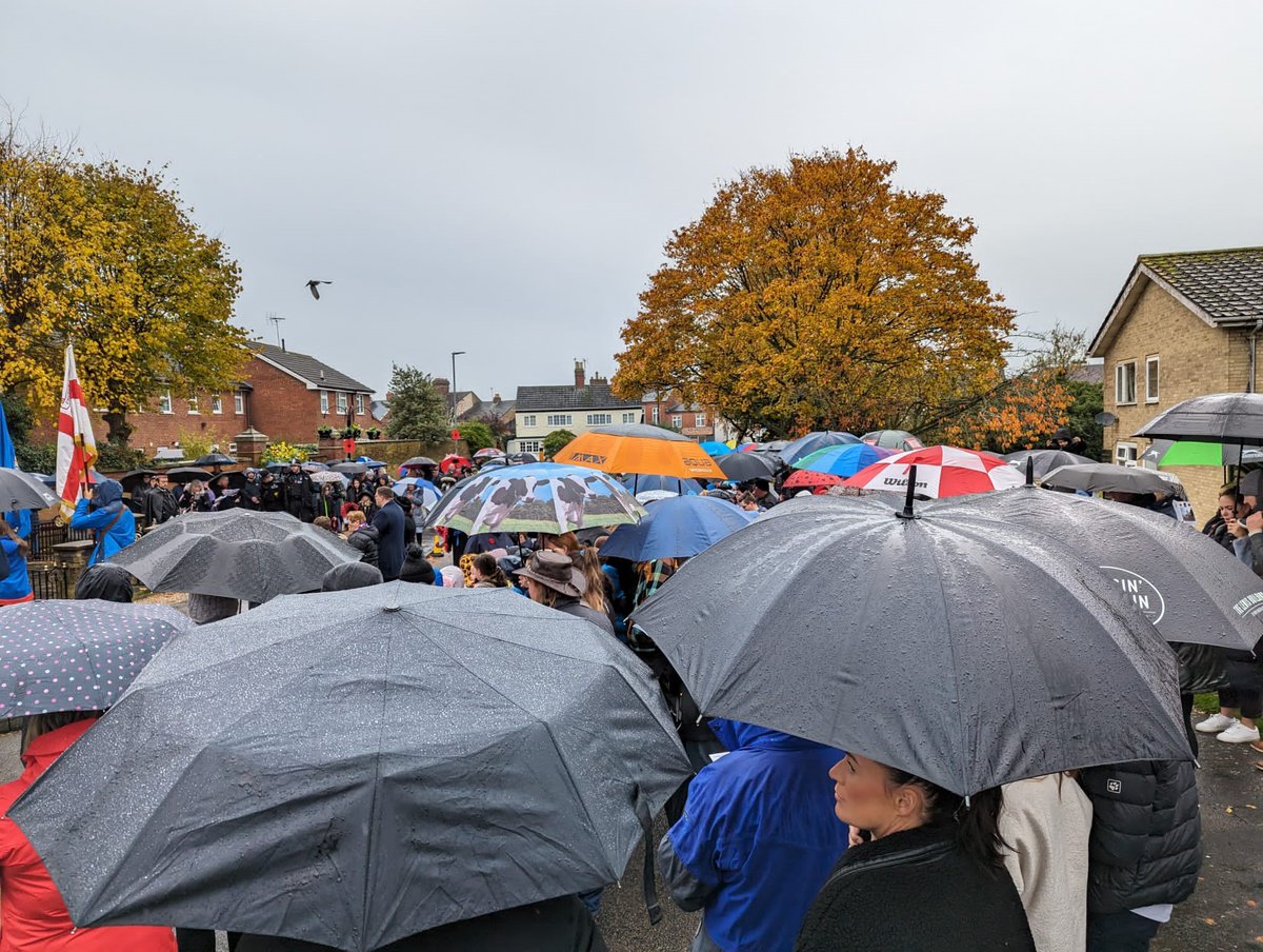 Huge thank you to all who attended Remembrance Sunday despite the appalling rain
