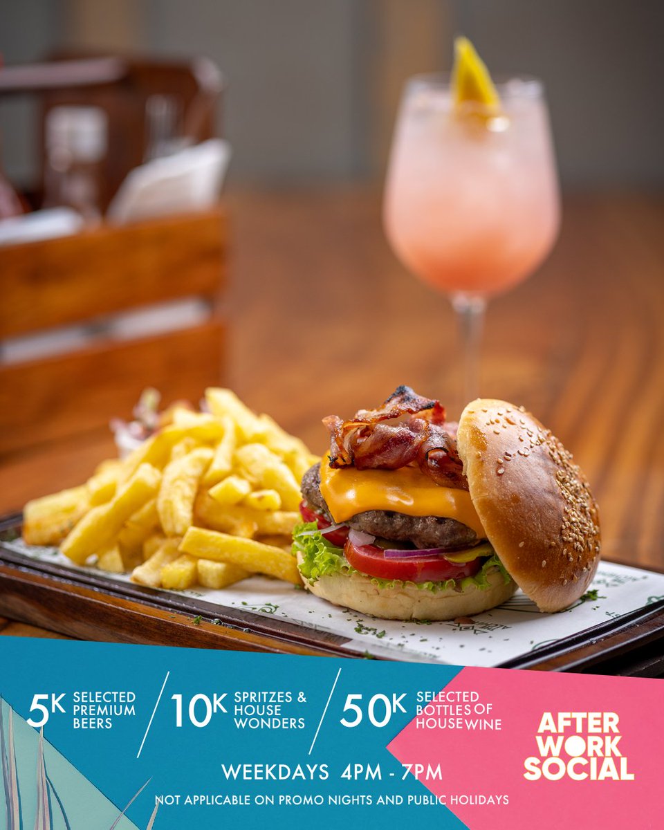 thealchemistkla's tweet photo. After work is cocktail o'clock over here.🍸 Enjoy your favourite Spritzes and House Wonders at 10k Monday - Friday, 4pm to 7pm. #AfterWorkSocial #HappyHour #Drinks https://t.co/O0l9AUFANv