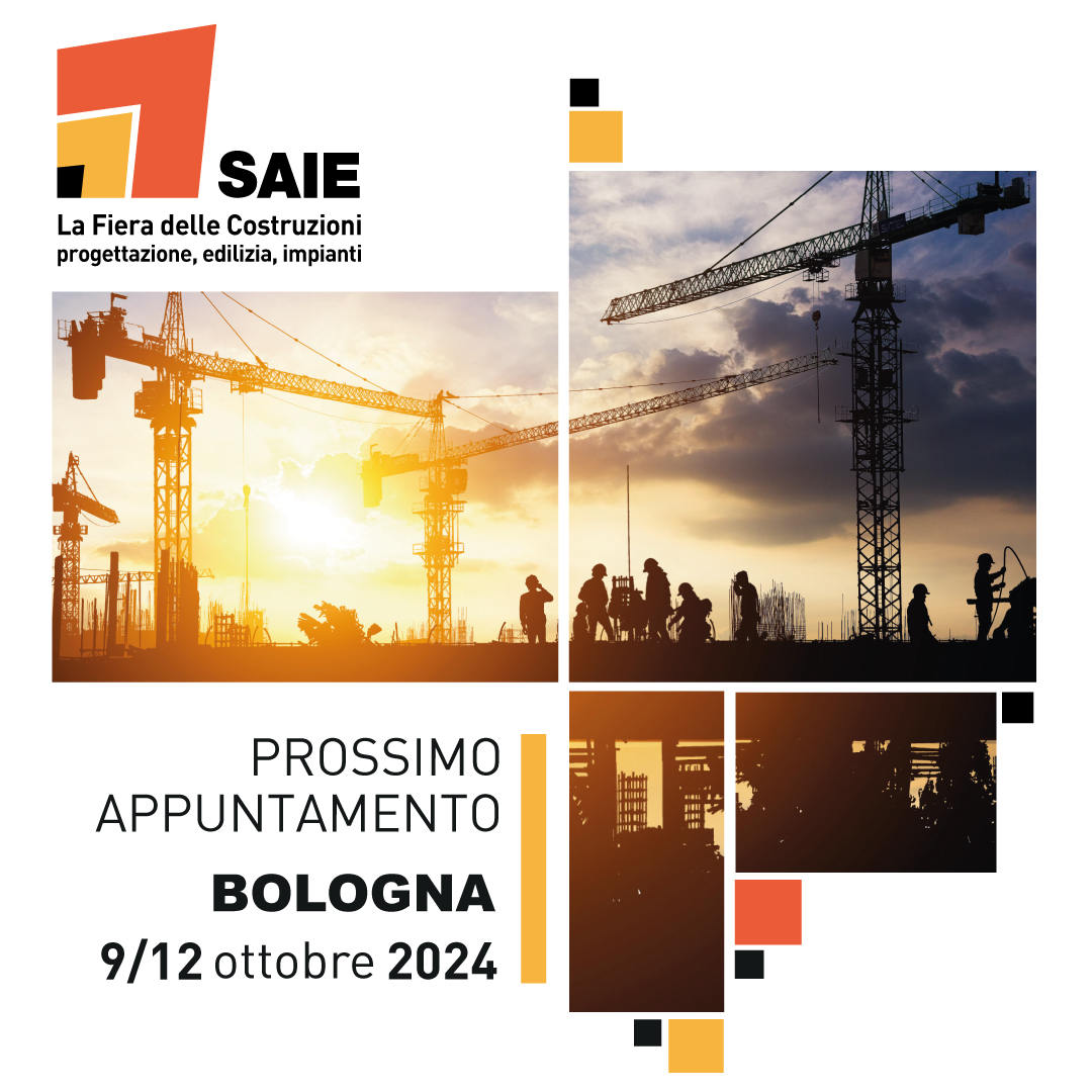 📌𝐒𝐀𝐈𝐄 𝟐𝟎𝟐𝟒 - 𝐥𝐚 𝐅𝐢𝐞𝐫𝐚 𝐝𝐞𝐥𝐥𝐞 𝐂𝐨𝐬𝐭𝐫𝐮𝐳𝐢𝐨𝐧𝐢: 𝐩𝐫𝐨𝐠𝐞𝐭𝐭𝐚𝐳𝐢𝐨𝐧𝐞, 𝐞𝐝𝐢𝐥𝐢𝐳𝐢𝐚, 𝐢𝐦𝐩𝐢𝐚𝐧𝐭𝐢 – sì terrà dal 𝟗 al 𝟏𝟐 𝐨𝐭𝐭𝐨𝐛𝐫𝐞 𝟐𝟎𝟐𝟒 a 𝐁𝐨𝐥𝐨𝐠𝐧𝐚𝐅𝐢𝐞𝐫𝐞. 

👉link in bio o scrivi a 𝐢𝐧𝐟𝐨@𝐬𝐚𝐢𝐞𝐛𝐨𝐥𝐨𝐠𝐧𝐚.𝐢𝐭