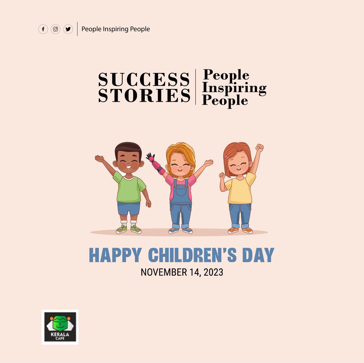 “Children are like buds in a garden &amp; should be carefully and lovingly nurtured as they are the future of nation and citizens of tomorrow “ 
Happy Children’s Day ✨

#successstories #peopleinspiringpeople #happychildrensday #childrensday #keralacafe