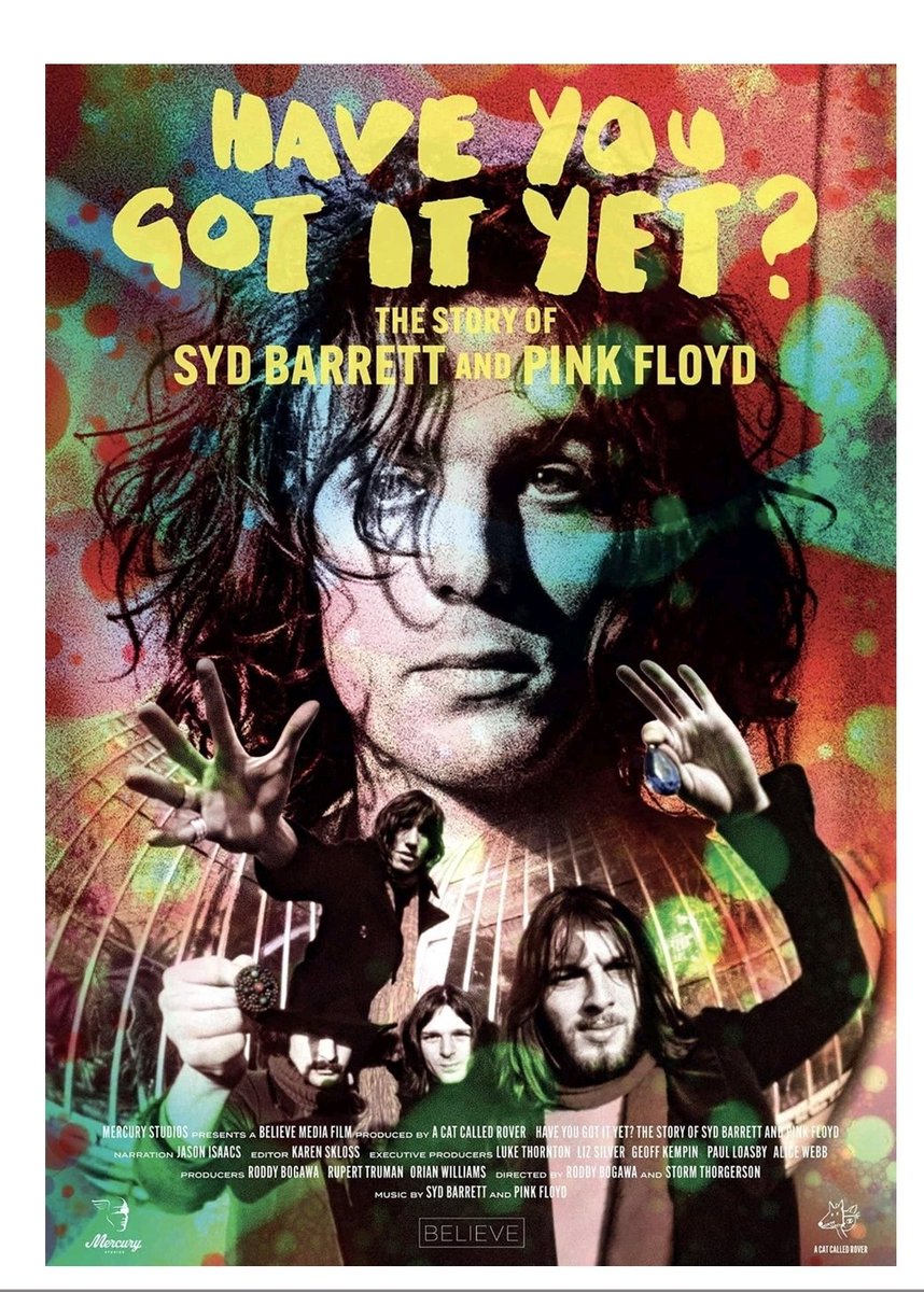 Ce soir, j'ai rendez-vous avec Syd Barrett et je suis suis très impatient.

#MusicalEcran #BordeauxRock