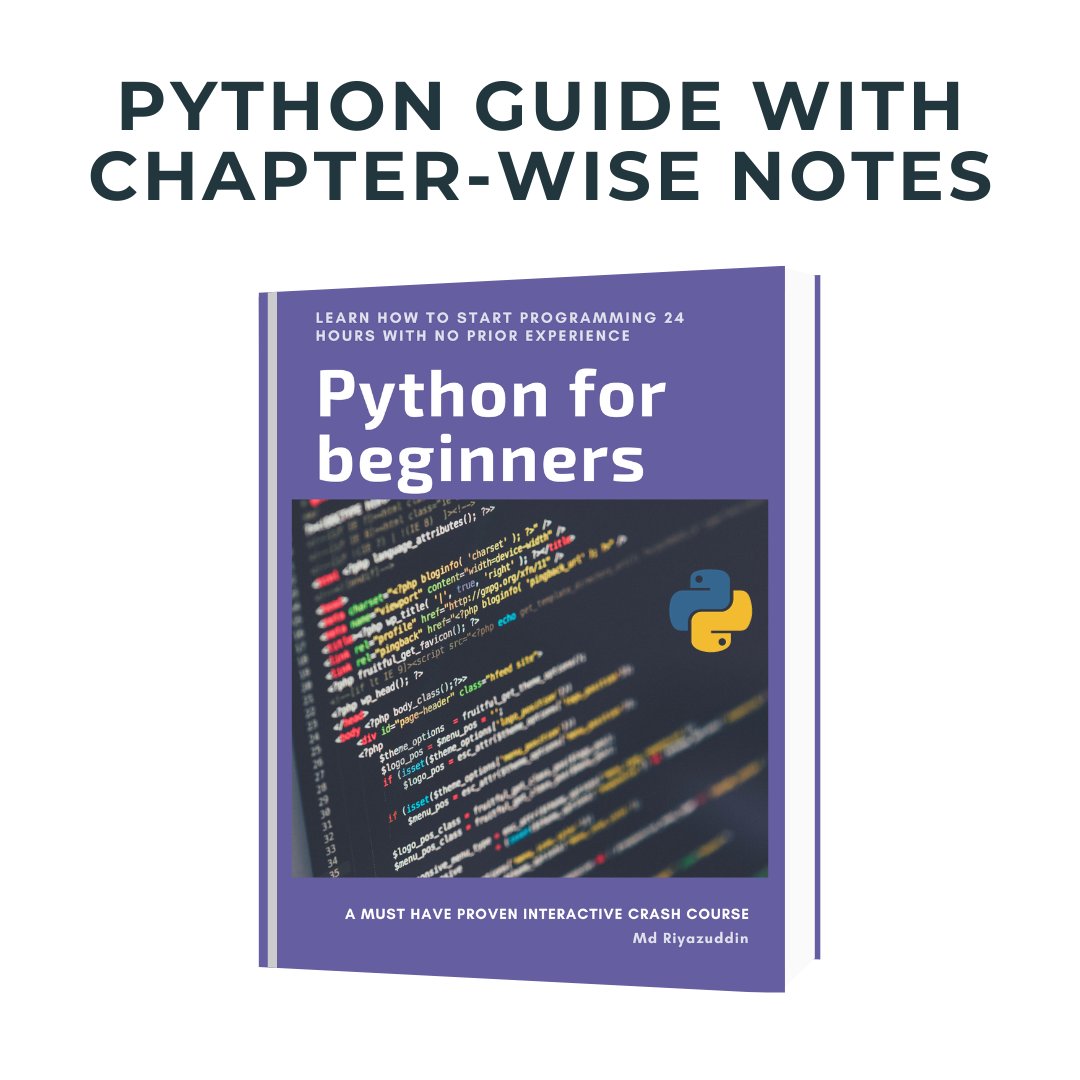 Master Python in 24 days with my easy-to-follow guide 🤩

 Say goodbye to coding struggles and hello to programming confidence! 🐍✨

Worth $39, but free today!

To get it, just:

1. Follow me ( so that I can DM)
2. Like and Repost this post
3. Comment "Python"

#Python