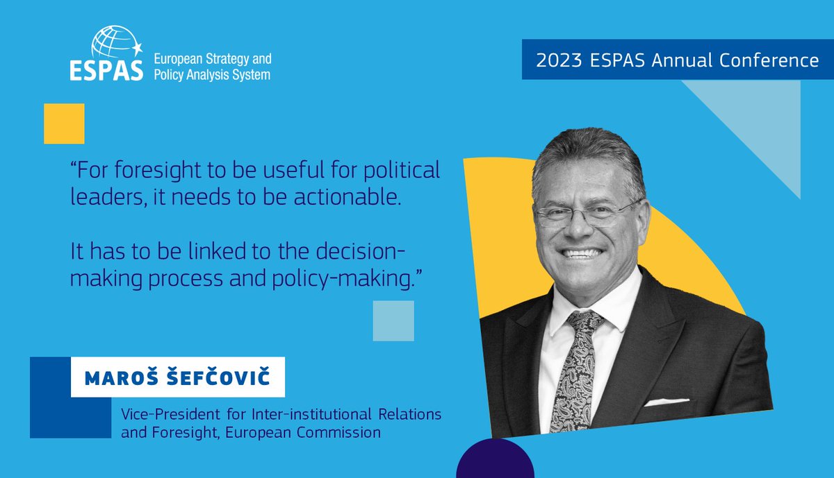 @stephen_quest @MarosSefcovic @hadjalahbib @AnnaLuehrmann @RosaBalfour The opening session featured an interesting discussion on #foresight and the future of Europe 🇪🇺