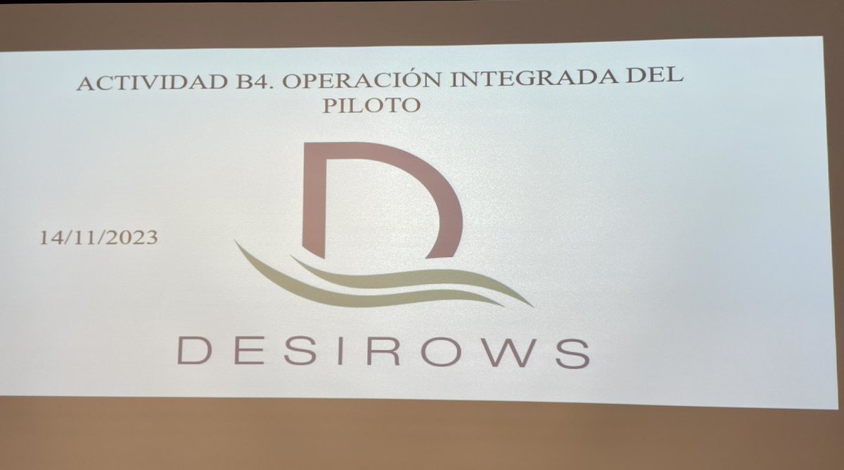 Reunión técnica de socios. Proyecto <a href="/lifedesirows/">Life Desirows</a> con la financiación de <a href="/LIFEprogramme/">LIFE Programme</a> y la coordinación de <a href="/Regenera_energy/">REGENERA Energy</a> Participan <a href="/UPCToficial/">Universidad Politécnica de Cartagena | UPCT</a> @Hidrogea <a href="/CR_ArcoSur/">Comunidad de Regantes Arco Sur Mar Menor</a> <a href="/Hidrotec_tda/">Hidrotec Tratamiento de Aguas, S.L.</a>