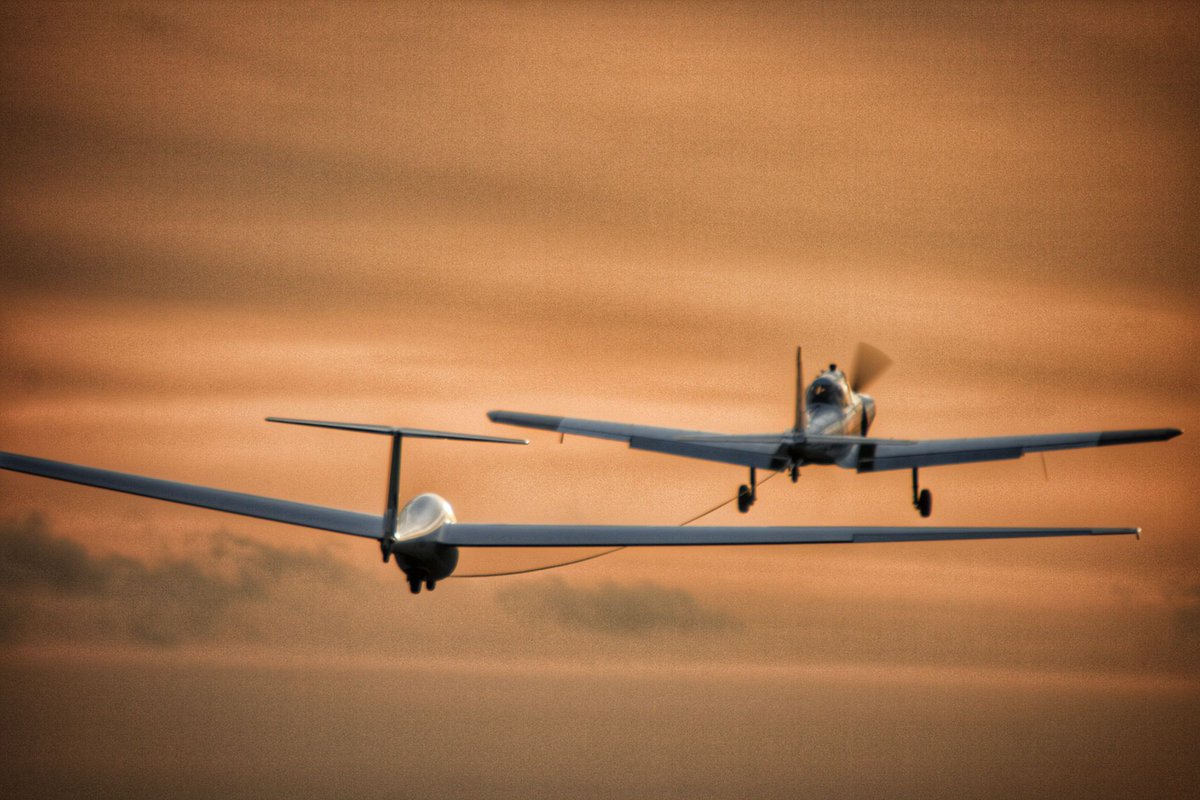airspare1's tweet image. Tell us about your Glider experiences… Imagine gliding through the air high above a picturesque landscape below. A Supermonk towing a K21 Glider into the sunset.. glider #globalgliding #gliding #pilotstuff #avgeek #flying #clouds #sky #pilotlife #sunset #pilots #aviationindustry