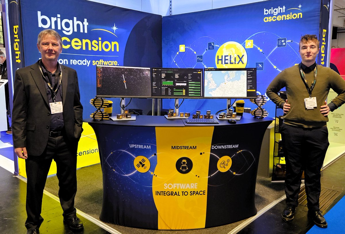 📣 And we are on!! Drop by Stand D25 at <a href="/SpaceTechExpoEU/">Space Tech Expo Europe</a> in Bremen to be the first to demo HELIX - our end-to-end upstream-to-downstream suite of space software products.