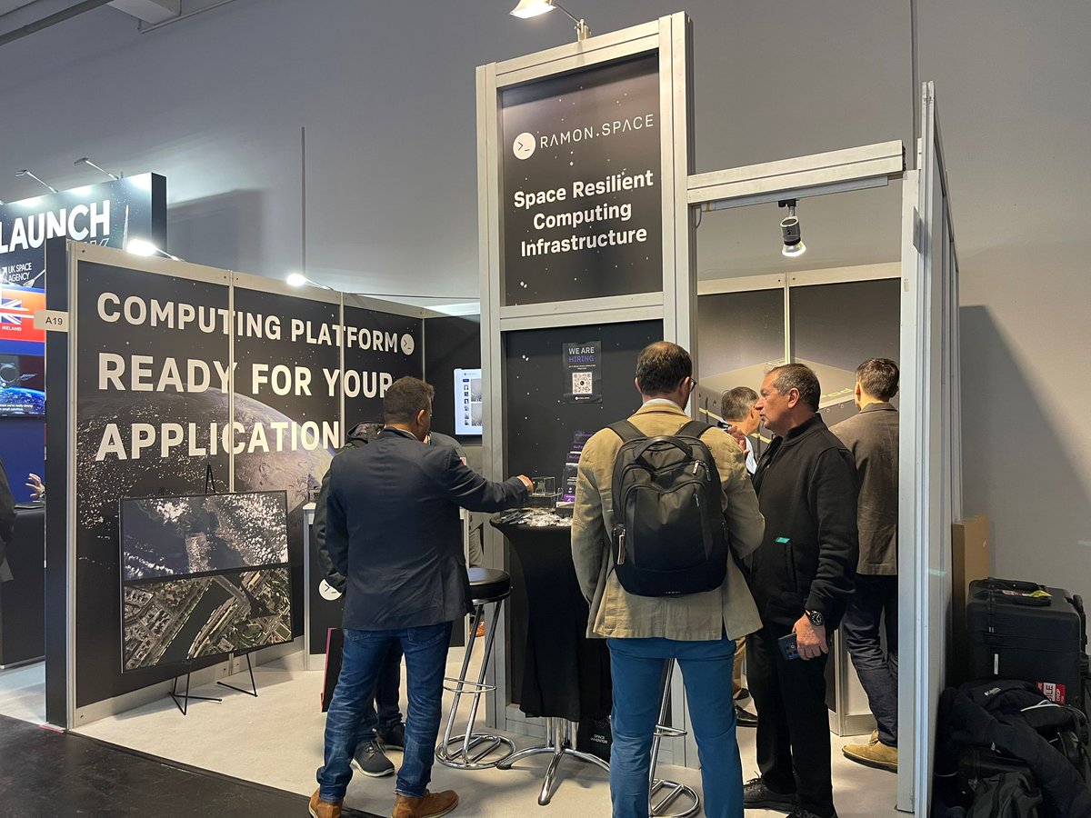 RamonSpace_'s tweet image. 1st day at #SpaceTechExpoEurope! Stop by our booth A11 (hall 4) and let’s discuss your computing mission needs 🚀
#spacecomputing #ramonspace #spacetechexpo