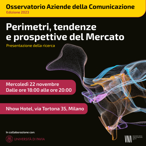 Torna l'Osservatorio Aziende della Comunicazione con l’edizione aggiornata 2023. Ti aspettiamo 
🗓️mercoledì #22novembre 
📍#Nhow Hotel, via Tortona 35, #Milano 
🕕ore 18:00 
👉Iscriviti a questo link: survey.zohopublic.eu/zs/WbB8GP
#UNAComunicazione