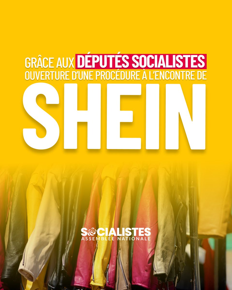 🚨 La cellule française de l’OCDE vient d'annoncer l’ouverture d’une procédure à l’encontre de #Shein, emblème de la #FastFashion. Cette procédure fait suite à une saisine de @PotierDominique, @BorisVallaud et des députés socialistes. Notre communiqué ➡️ parti-socialiste.fr/suite_une_sais…