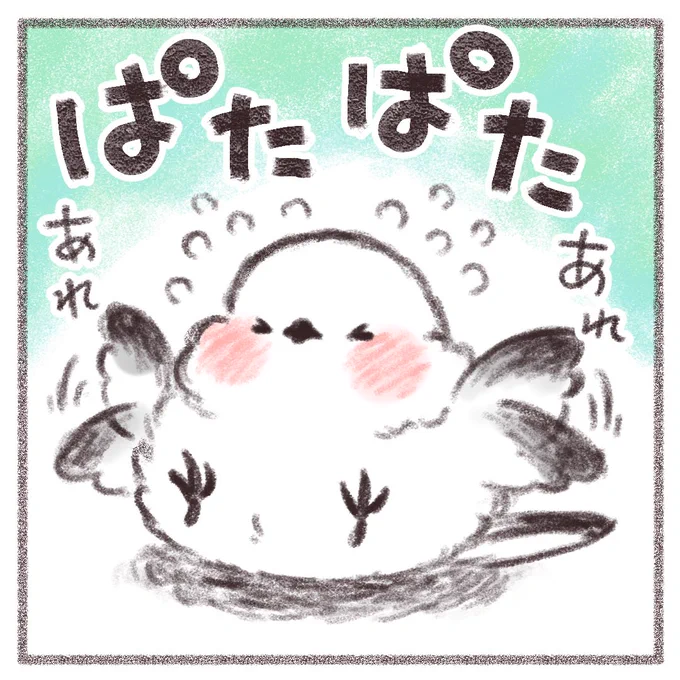 ぽちゃエナガさん。体重増加で羽ばたけない。  #シマエナガ