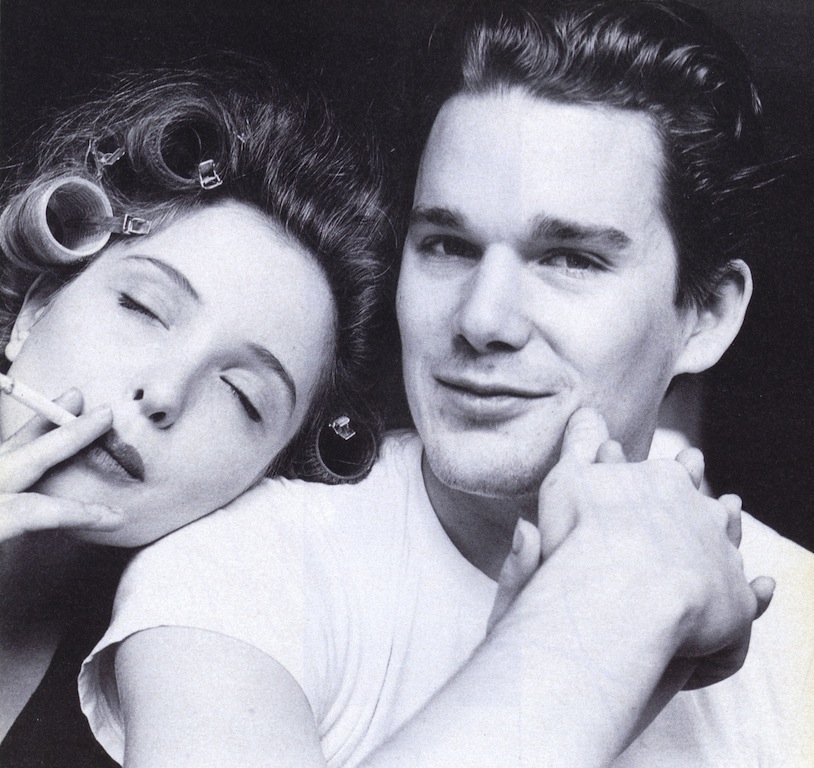 TheCinesthetic's tweet photo. Julie Delpy &amp; Ethan Hawke for Interview Magazine, 1995. https://t.co/tMkmFlrSXk