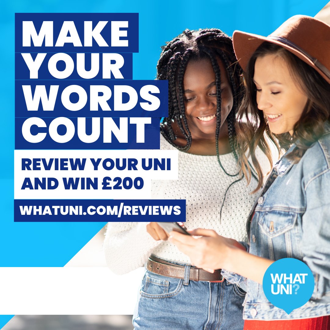 You could win £200 for reviewing GCU! @Whatuni want to hear about your university experience. Simply fill out their form and verify your email address and you'll be entered into a draw to win £200🤑 Find out more 👉whatuni.com/review