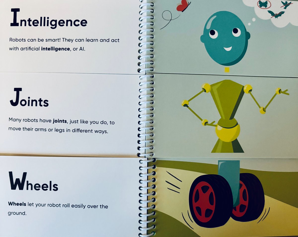 BooksUpNorth's tweet photo. Cedar's Book Review of AlphaBot by @fangmous @WalkerBooksUK "I was able to move the sections to build different robots and learn about each separate part and its use" aged 6 years https://t.co/ARfYr4kwn9 #STEMlearning #robotics #creativebooks https://t.co/8mLpKYCZRM