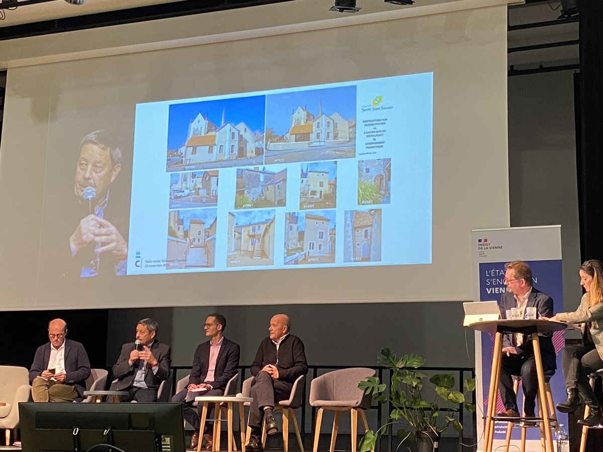 caue_86's tweet image. Belle mobilisation😃hier lors de notre table ronde &quot;Réinvestir l&apos;existant&quot;👉volonté commune de développer les territoires dans un contexte de #zéroartificialisation #ZAN #Vienne86
⏯️Rediffusion bientôt disponible sur caue86.fr