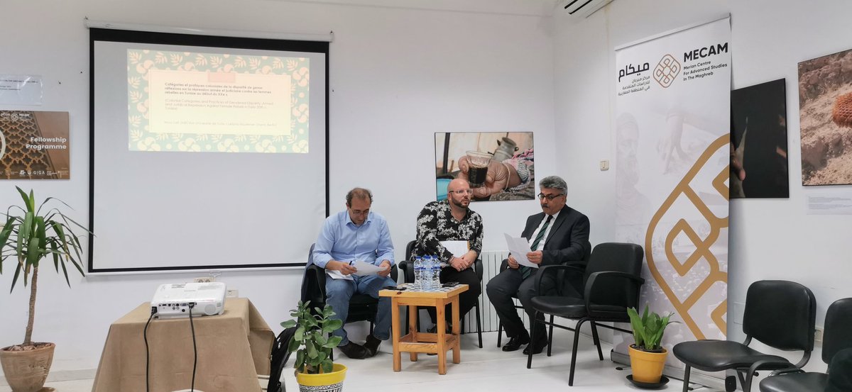 BeHe_1985's tweet photo. Taking part in MECAM's "Event Week" @MecamOffice in Tunis, discussing disparities in the WANA region from a postcolonial perspective. https://t.co/WHZYa39ZE4