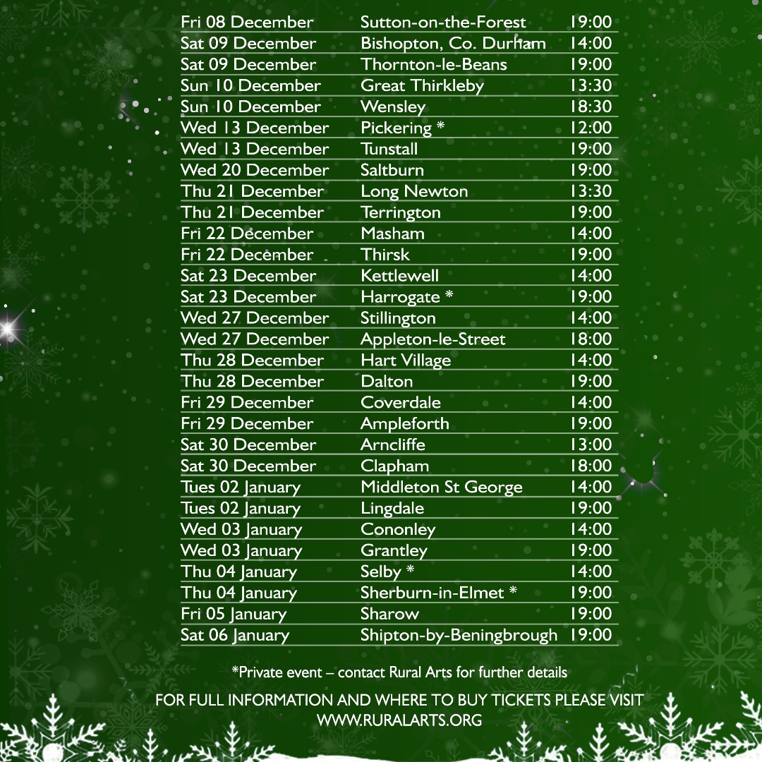 Robin Hood – The Modern Christmas Panto!

Same Difference Arts presents their modern take on a favourite classic, adding a sprinkle of panto magic and turning it into an inclusive, festive treat for all the family. Age guide 4+

For more information visit: ruralarts.org/whats-on/acros…