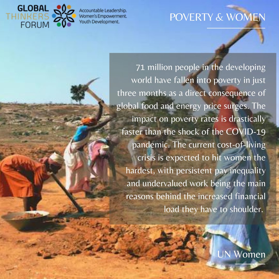 The price surges push 71M into poverty, and women bear the brunt. When will the scales of equity balance? #GTF #PovertyAndWomen #PayEquityMatters #RisingCosts #EmpowerHer #StandWithWomen