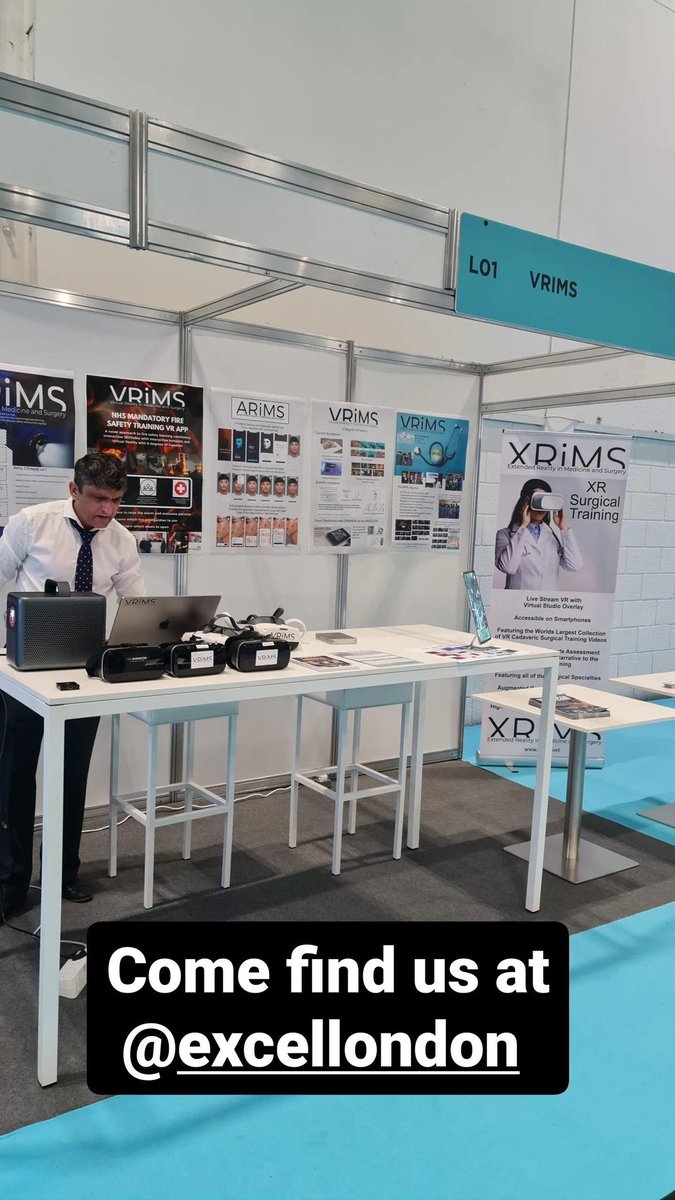Come find us at @future_surgery today and tomorrow

#vrims #futuresurgery #VirtualReality #VR